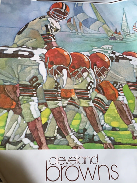 NFL Vintage Damac Cleveland Brown's 1979 Poster