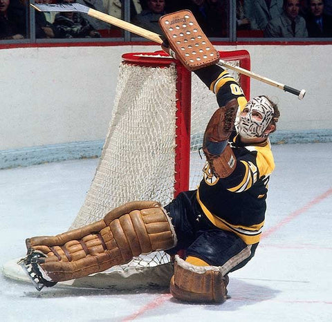 Goalie Mask - Gerry Cheevers - Boston Bruins - Stitches Mask