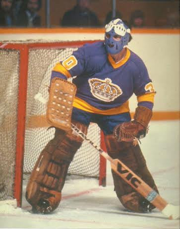 Goalie Mask - Rogie Vachon NHL Los Angeles Kings Crowns Mask