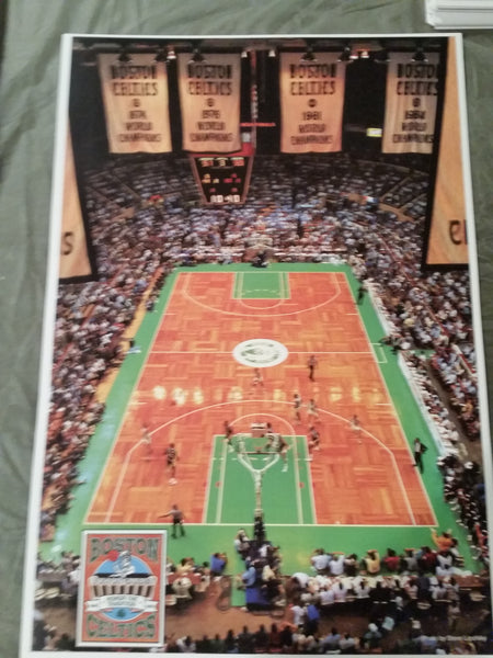 Vintage NBA Boston Celtics Poster Full Size