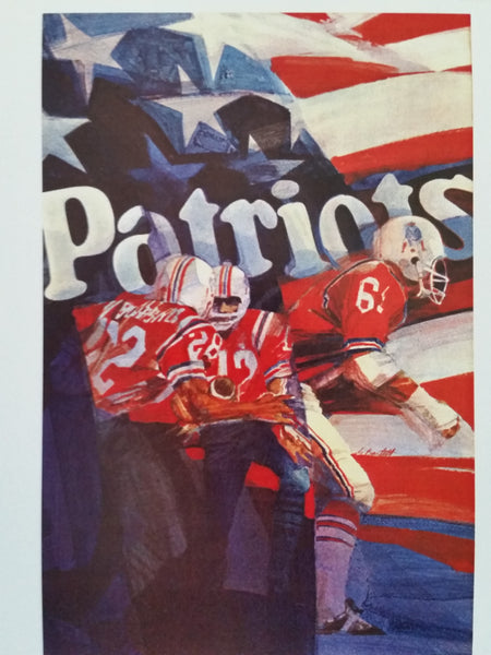 Vintage NFL Posters 1971 New England Patriots
