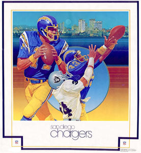 Vintage Damac San Diego Chargers 1979 Poster