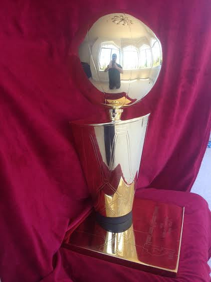 NBA Trophy Sticker Championship Trophy - 3.75 tall - Free Shipping