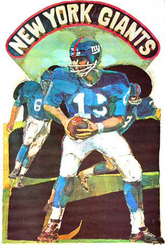 Vintage NFL Poster 1968  New York Giants