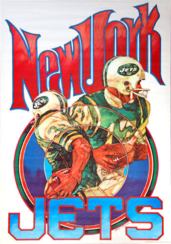 Vintage Detroit Lions poster from 1972