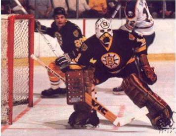 Goalie Mask - Rogie Vachon NHL Boston Bruins Logo Mask