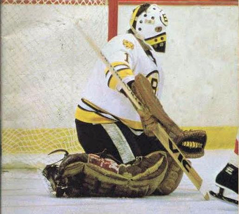 Goalie Mask - Rogie Vachon NHL Boston Bruins Logo Mask