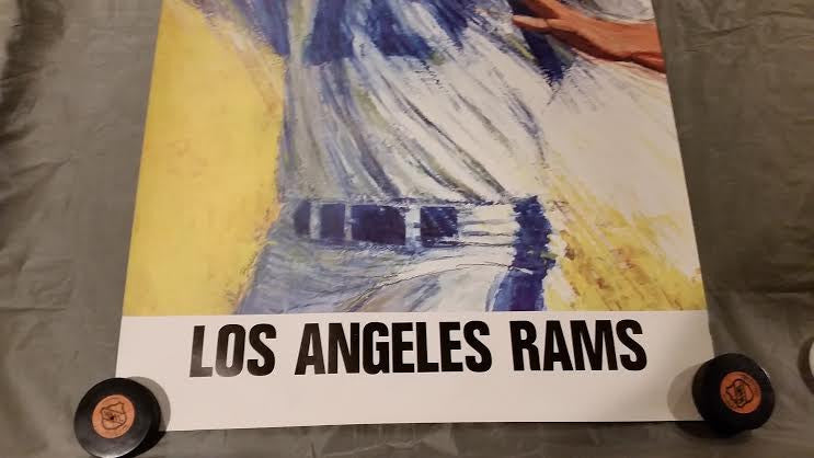 David Boss Vintage Dave Boss Los Angeles Rams poster 1960's – Vintage Sports Items