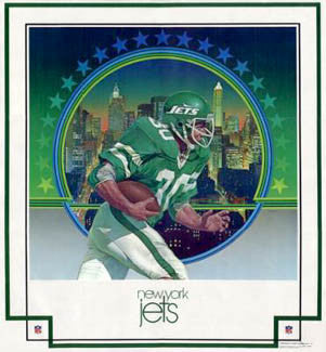 Vintage Damac New York Jets 1979 Poster